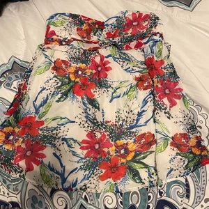 Floral halter top